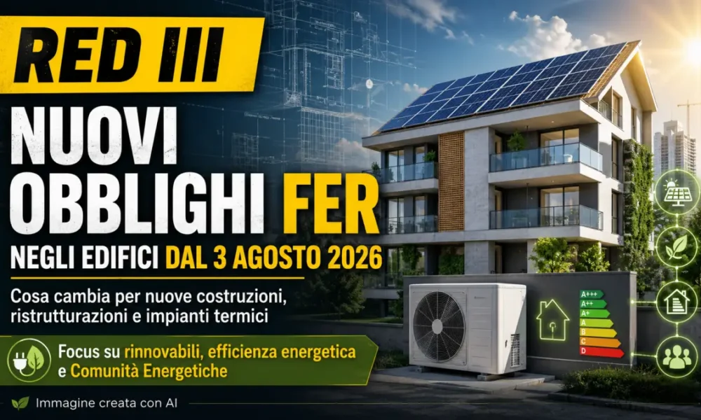 red iii ed edifici nuovi obblighi fer dal 3 agosto 2026 da Puntomagazine.it red iii ed edifici nuovi obblighi fer dal 3 agosto 2026