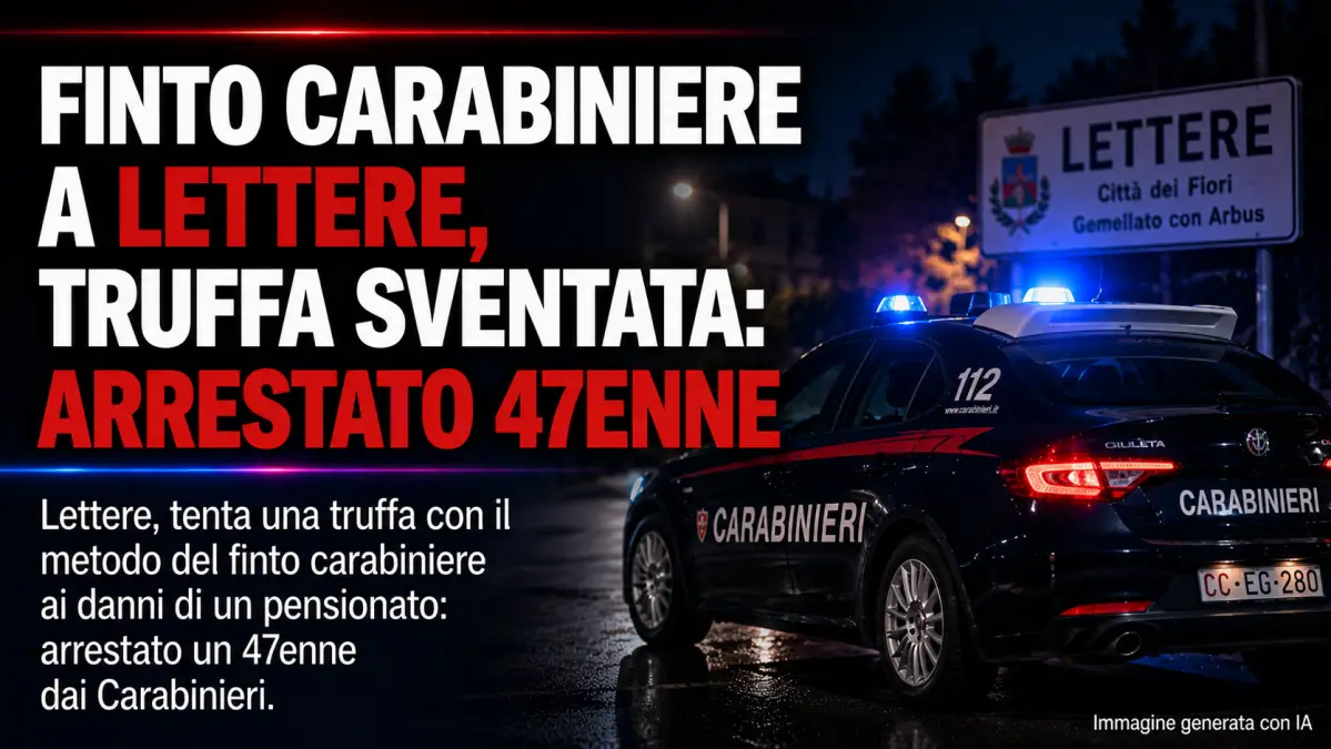 Finto carabiniere a lettere