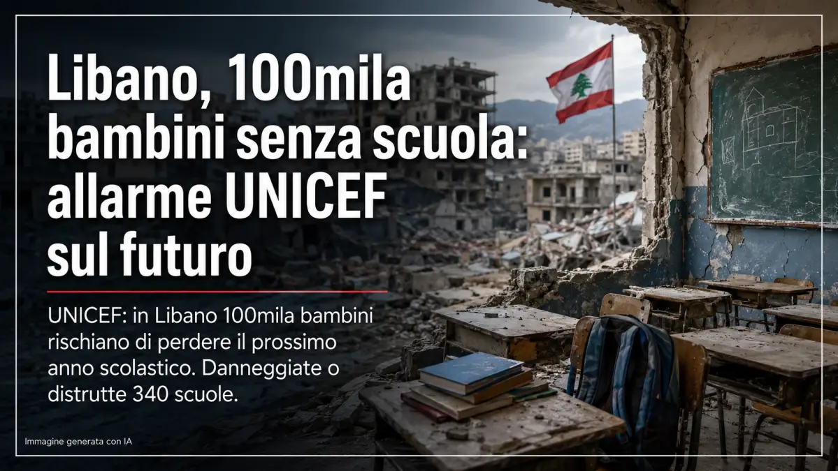 Unicef Libano - Immagine IA