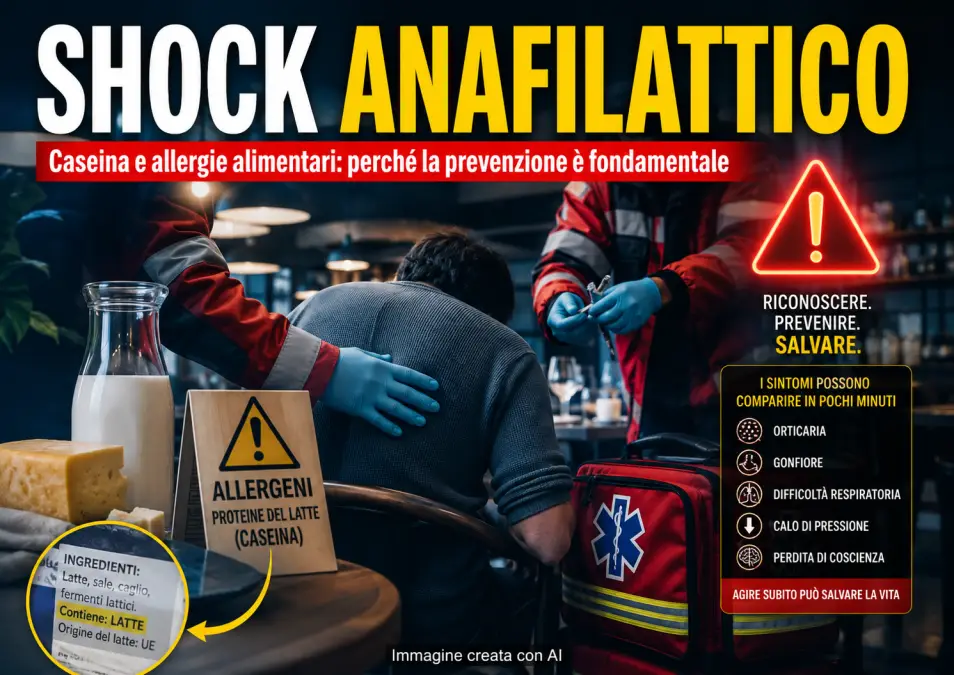 aldo montano shock anafilattico caseina