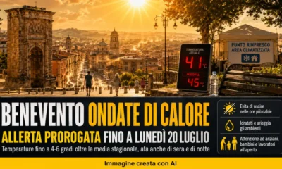 allerta ondate di calore benevento