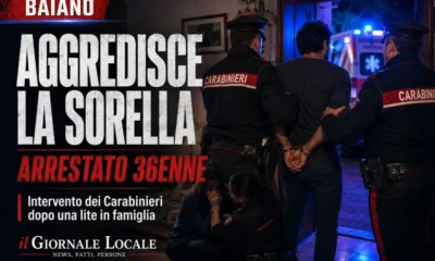 baiano aggredisce la sorella
