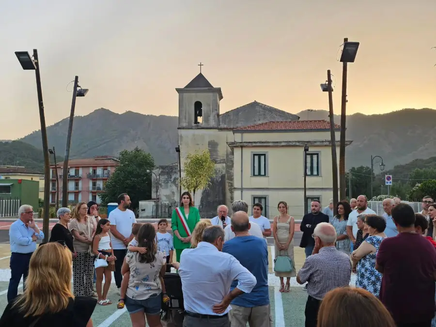 baronissi inaugurazione parcheggio via sant'andrea ad antessano