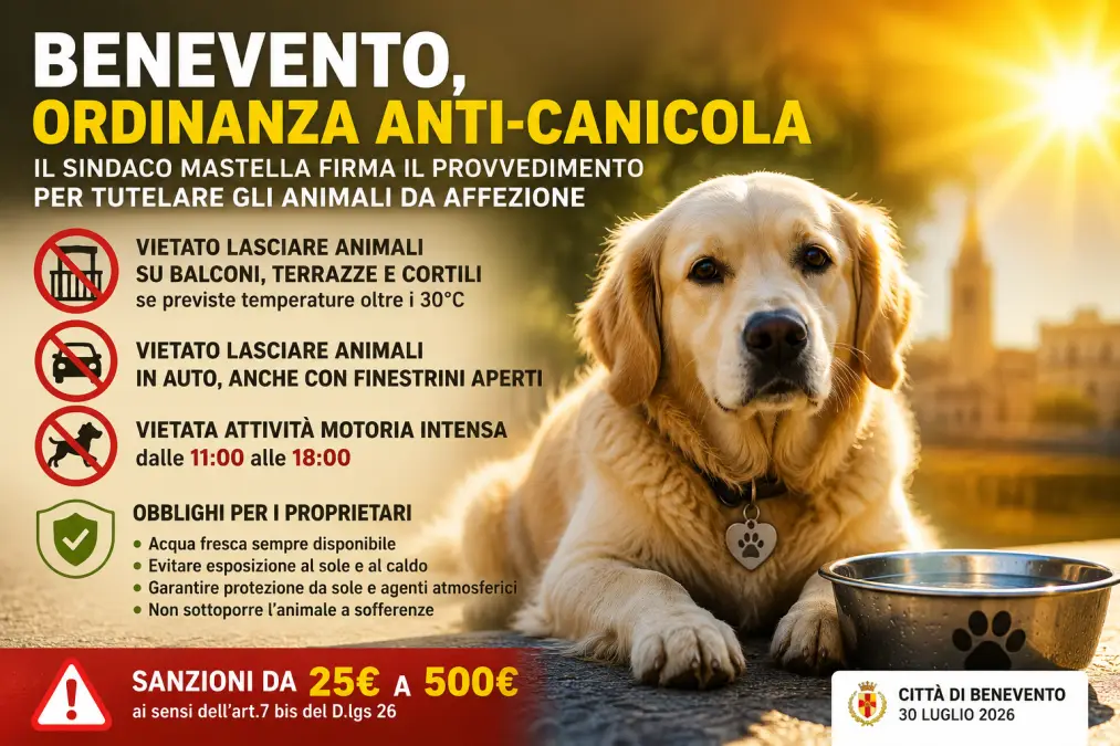 benevento ordinanza anti canicola
