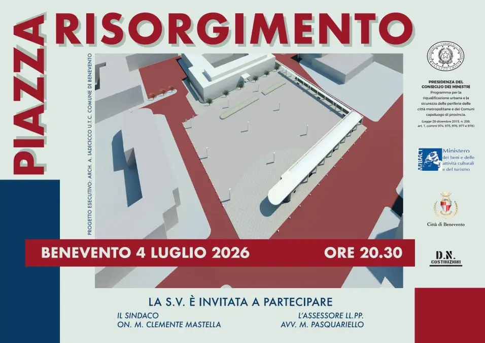 benevento restyling piazza risorgimento
