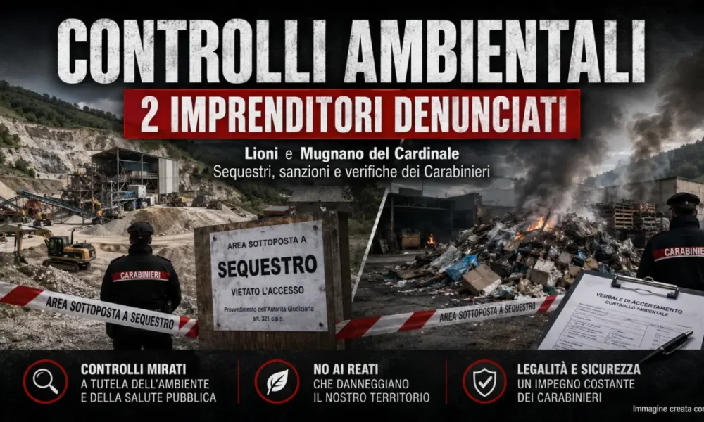 lioni e mugnano del cardinale controlli ambientali dei carabinieri denunciati due imprenditori da Puntomagazine.it lioni e mugnano del cardinale controlli ambientali dei carabinieri denunciati due imprenditori