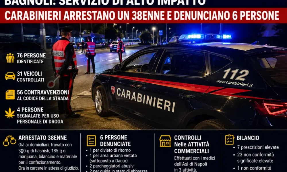 bagnoli controlli ad alto impatto nella movida un arresto e sei denunce da Puntomagazine.it bagnoli controlli ad alto impatto nella movida un arresto e sei denunce
