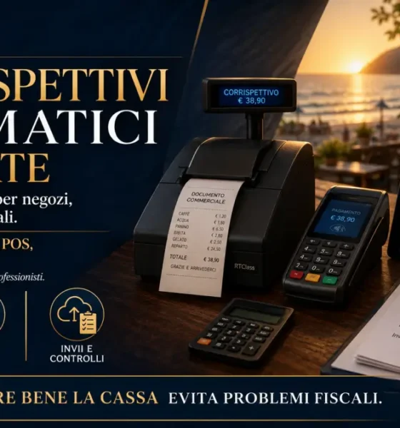 corrispettivi telematici in estate