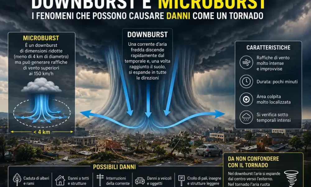 downburst e microburst cosa sono e perch233 possono causare danni come un tornado da Puntomagazine.it downburst e microburst cosa sono e perch233 possono causare danni come un tornado