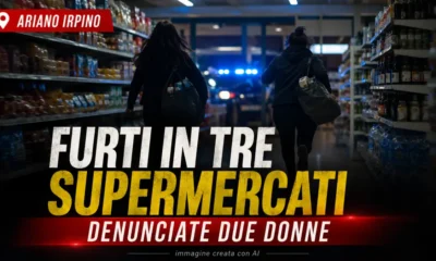 furti supermercato Ariano Irpino luglio 2026