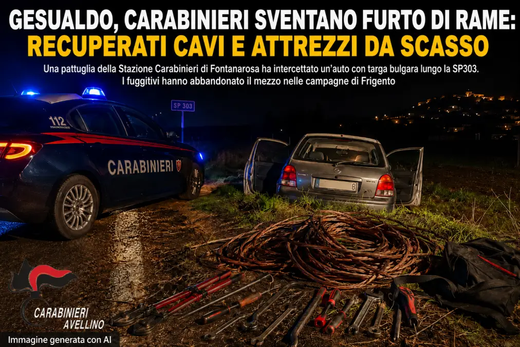 gesulado furto di rame carabinieri
