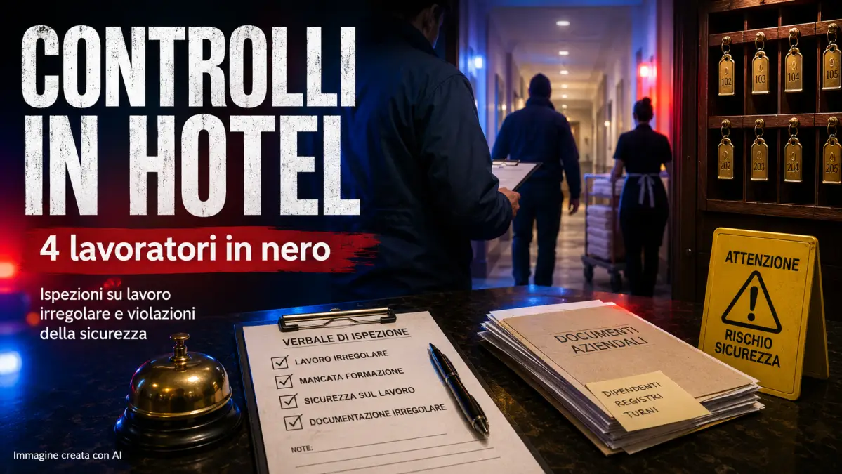 giugliano controlli in hotel lavoro nero