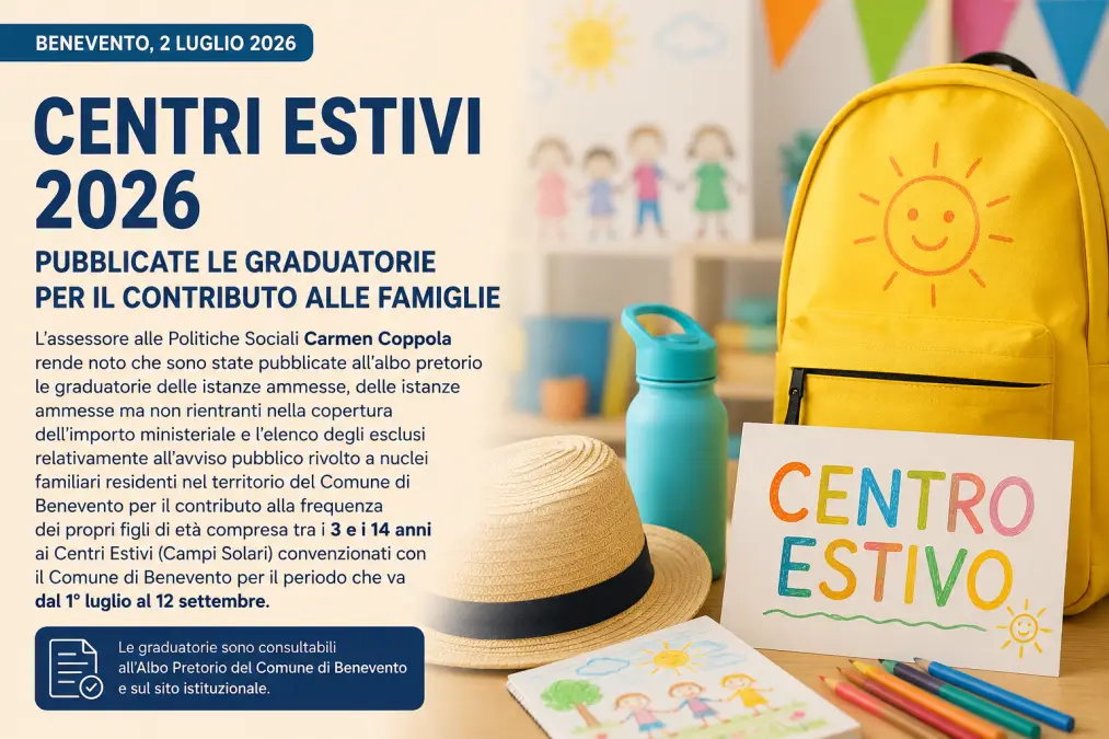 graduatorie centri estivi benevento
