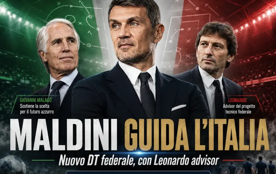 paolo maldini nuovo direttore tecnico figc con lui anche leonardo da Puntomagazine.it paolo maldini nuovo direttore tecnico figc con lui anche leonardo