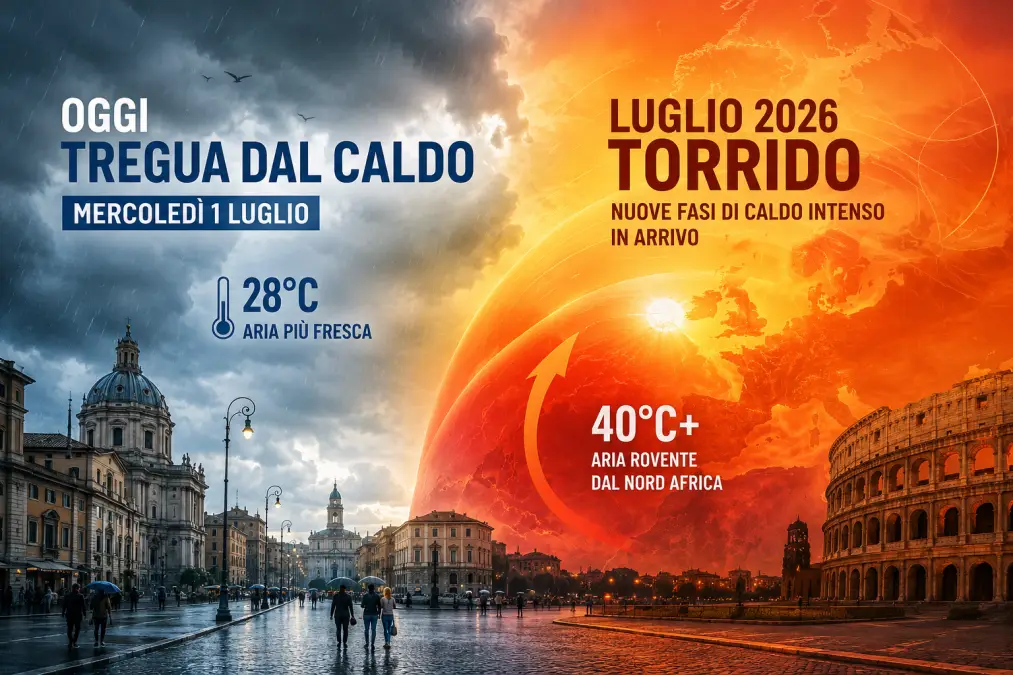 meteo luglio 2026 caldo crisi climatica