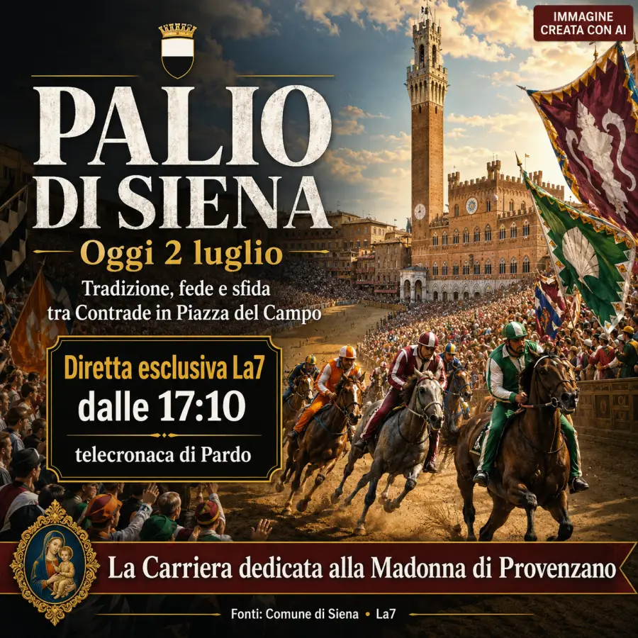 palio di siena 2 luglio 2026