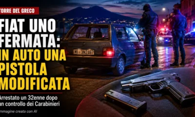 pistola modificata fiat uno torre del greco