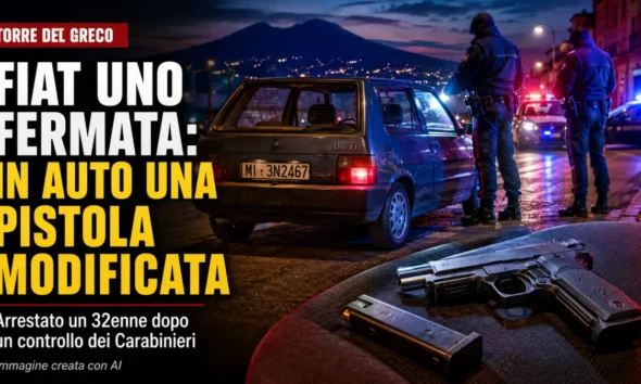 pistola modificata fiat uno torre del greco
