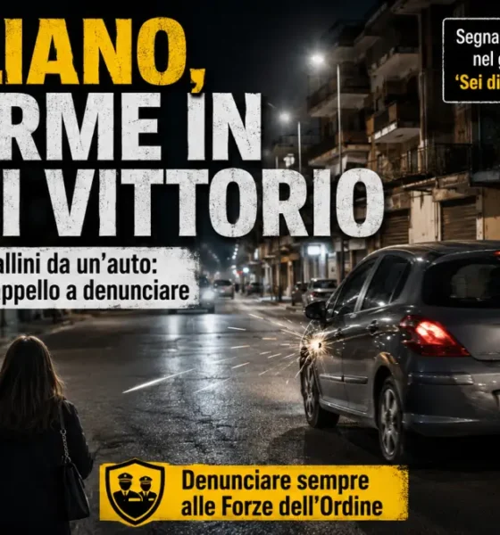 qualiano spari pallini in Via Di Vittorio