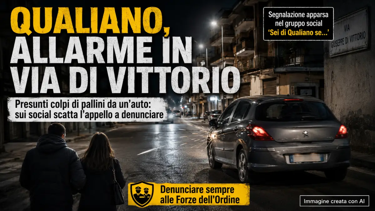qualiano spari pallini in Via Di Vittorio
