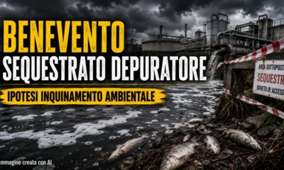 sequestrato depuratore benevento luglio 2026