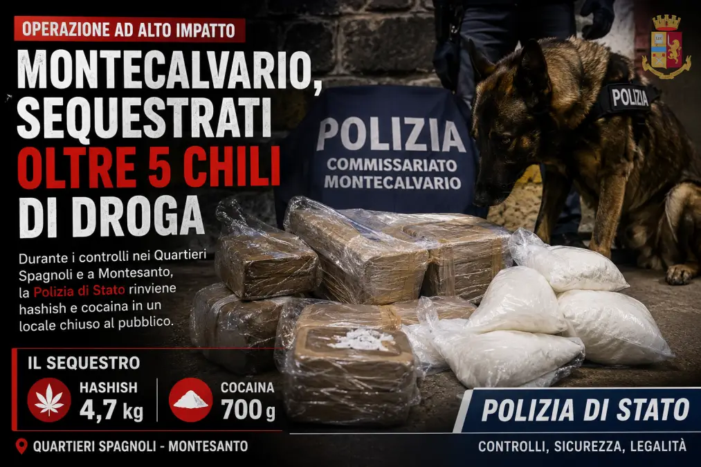 sequestro droga montecalvario