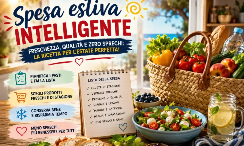 spesa estiva intelligente come costruire un carrello fresco pratico e senza acquisti inutili da Puntomagazine.it spesa estiva intelligente come costruire un carrello fresco pratico e senza acquisti inutili