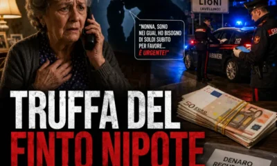 truffa finto nipote lioni luglio 2026