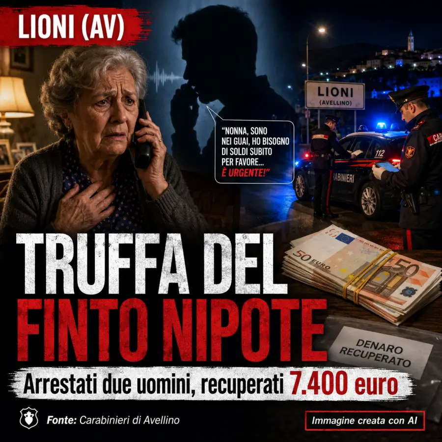 truffa finto nipote lioni luglio 2026