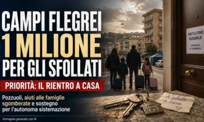 1 milione per sfollati campi flegrei