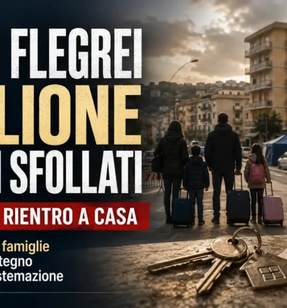 1 milione per sfollati campi flegrei