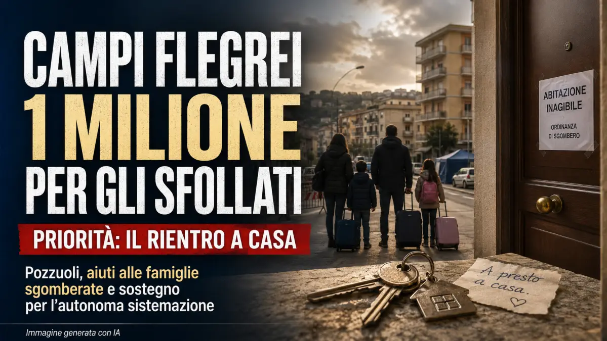 1 milione per sfollati campi flegrei