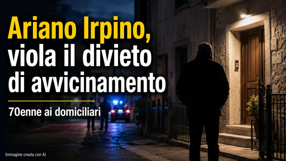 Ariano Irpino divieto di avvicinamento