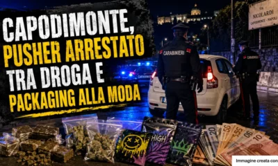 Capodimonte droga con richiami agli anime