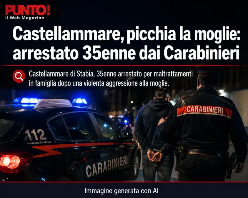 Castellammare di Stabia - Picchia la moglie - foto i