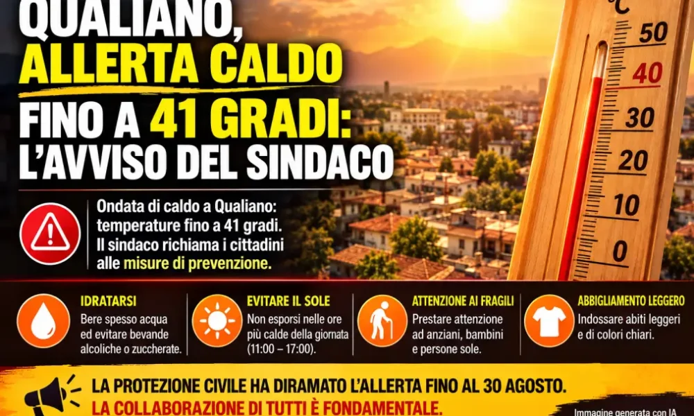 qualiano allerta caldo fino a 41 gradi l8217avviso del sindaco da Puntomagazine.it qualiano allerta caldo fino a 41 gradi l8217avviso del sindaco