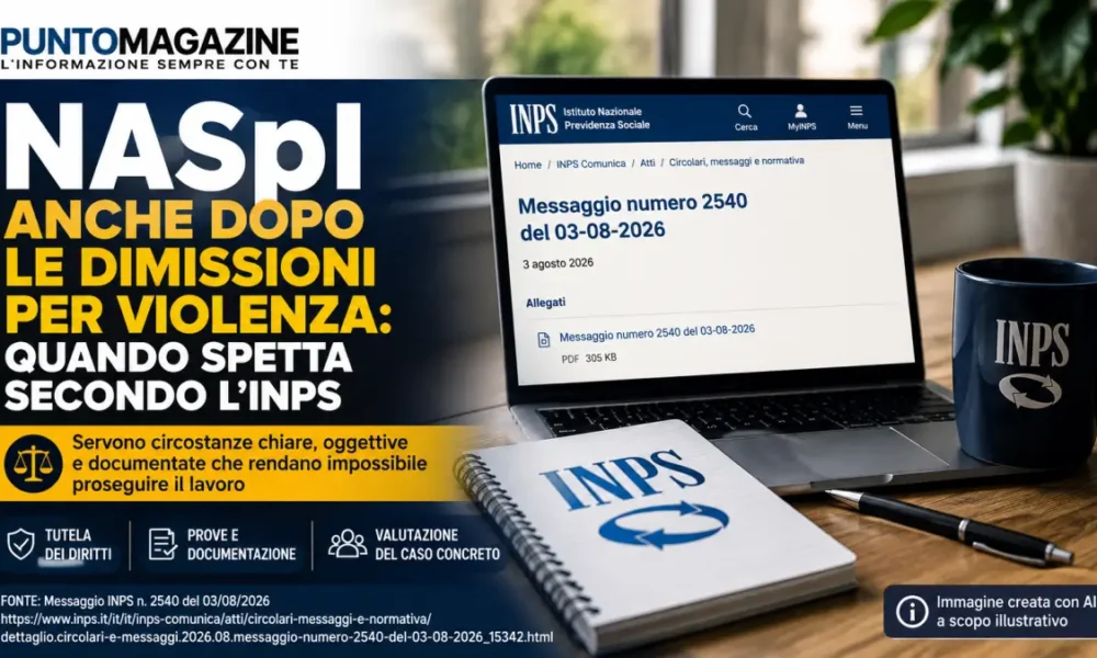 naspi anche dopo le dimissioni per violenza quando spetta secondo l8217inps da Puntomagazine.it naspi anche dopo le dimissioni per violenza quando spetta secondo l8217inps