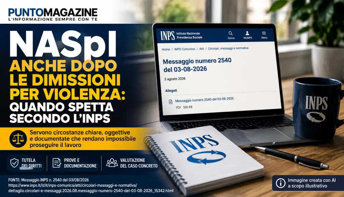 NASpI dopo le dimissioni per violenza: quando spetta