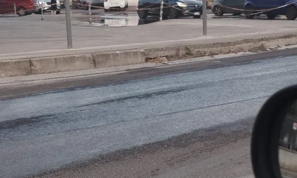 Giugliano - perdita d'acqua