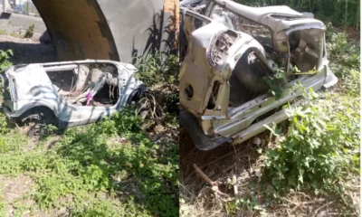 Qualiano - Villaricca auto acannibalizzata ed abbandonata