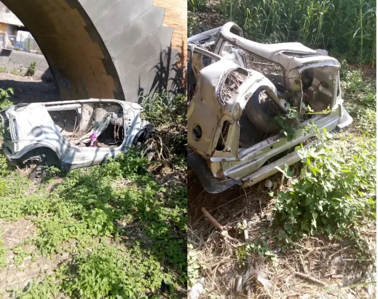 auto cannibalizzata sotto il ponte surriente tra qualiano e villaricca da Puntomagazine.it auto cannibalizzata sotto il ponte surriente tra qualiano e villaricca