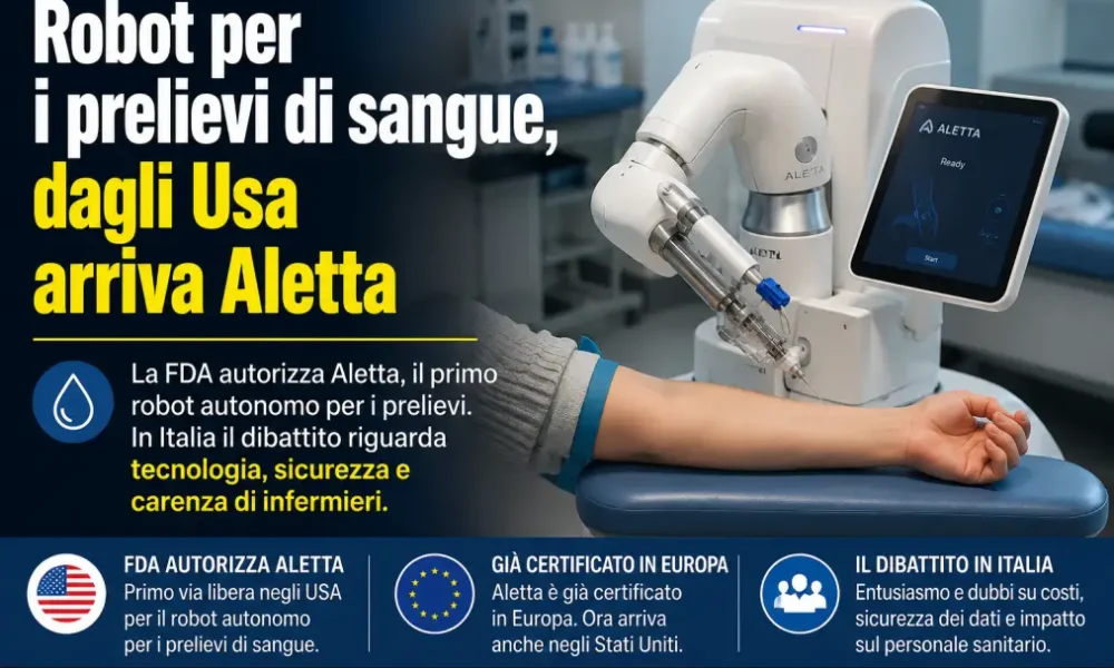 robot per i prelievi di sangue dagli usa arriva aletta da Puntomagazine.it robot per i prelievi di sangue dagli usa arriva aletta