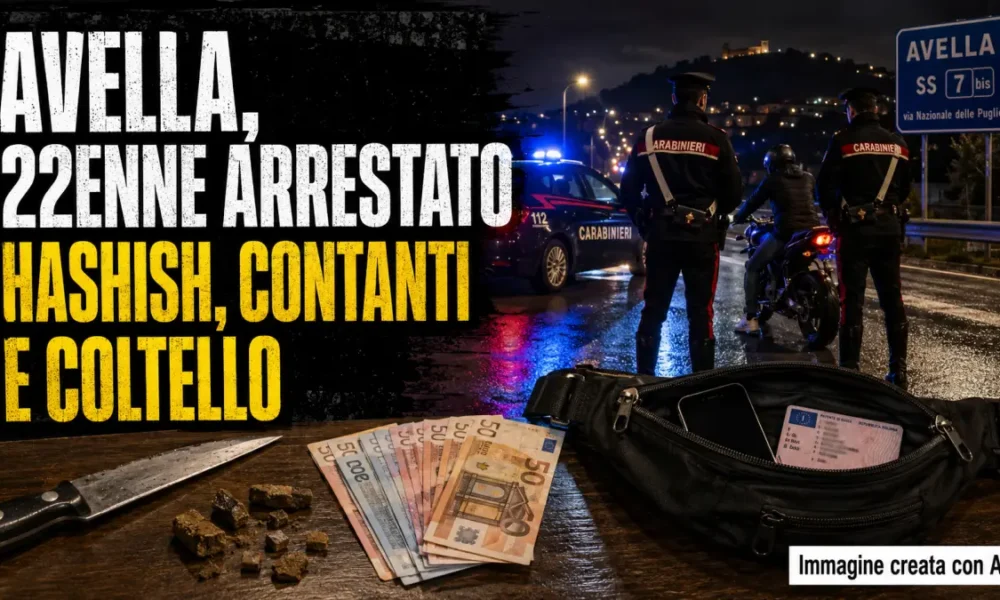 avella droga arresto giovane di 22 anni