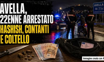 avella droga arresto giovane di 22 anni