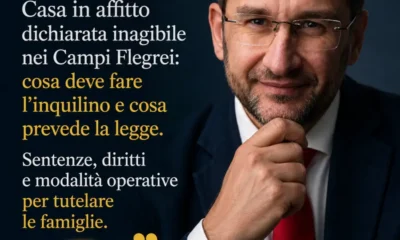 campi flegrei casa in affitto dichiarata inagibile