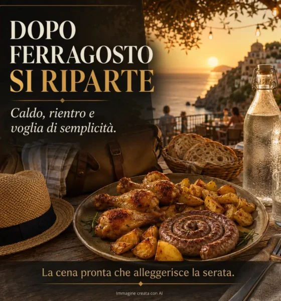 cena pronta dopo Ferragosto