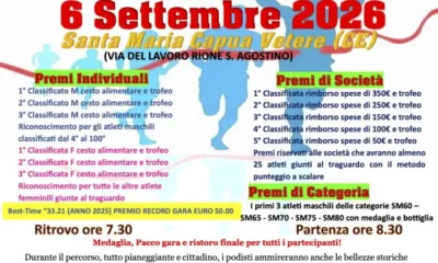 corri per sant'agostino