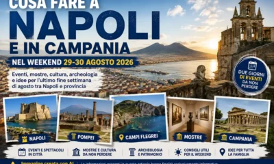cosa fare a Napoli e in Campania nel weekend 29 30 agosto 2026