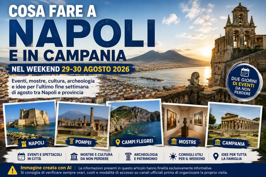 cosa fare a Napoli e in Campania nel weekend 29 30 agosto 2026