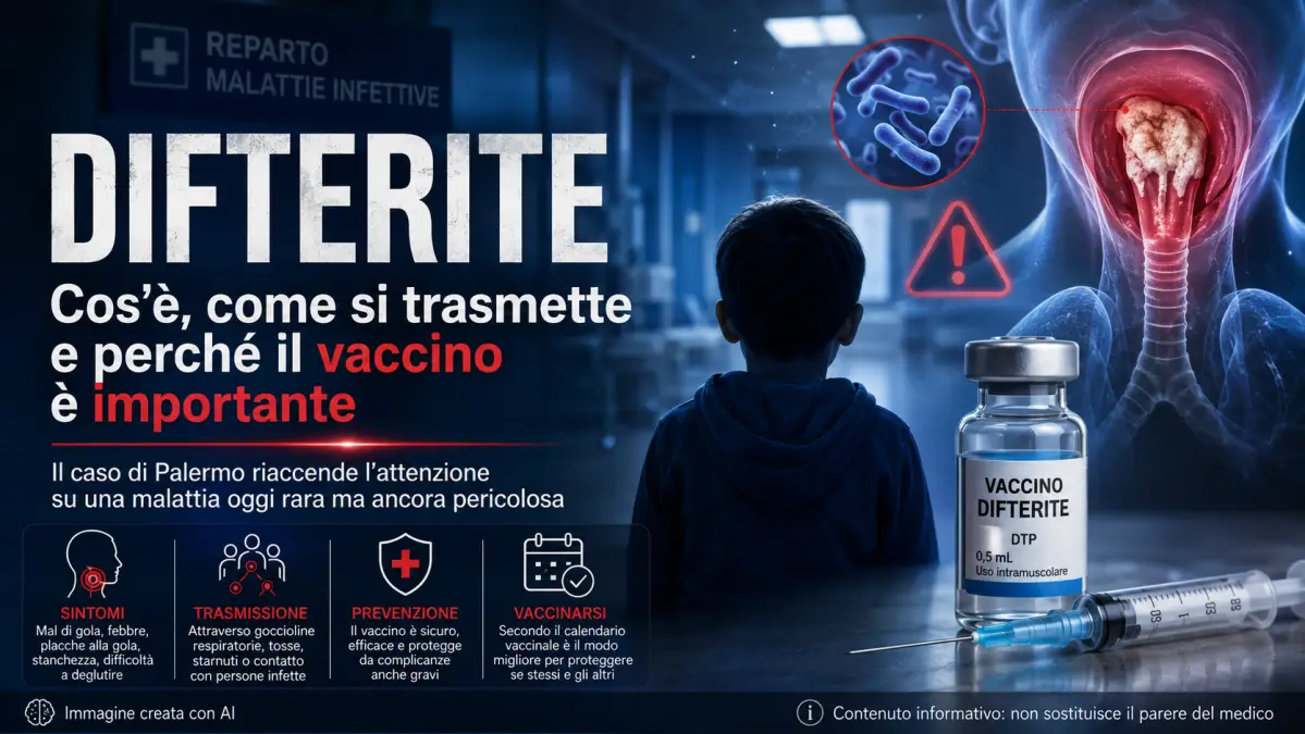 difterite cosa è e come si trasmette